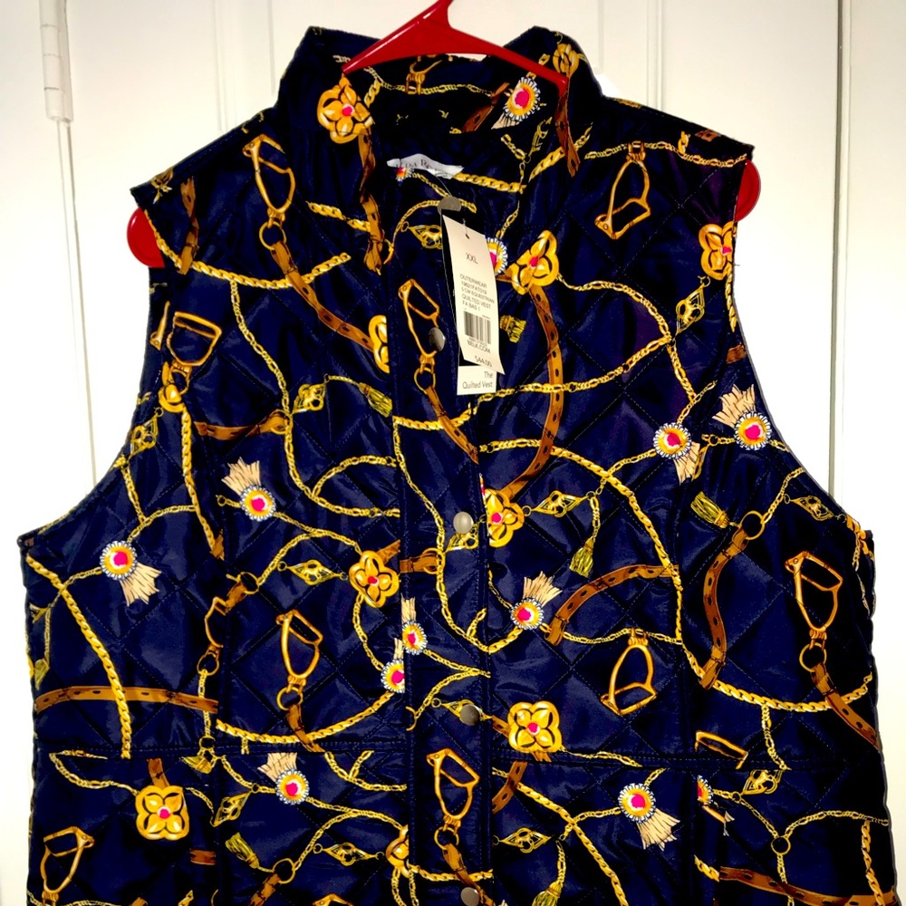 Luxury print light weight vest